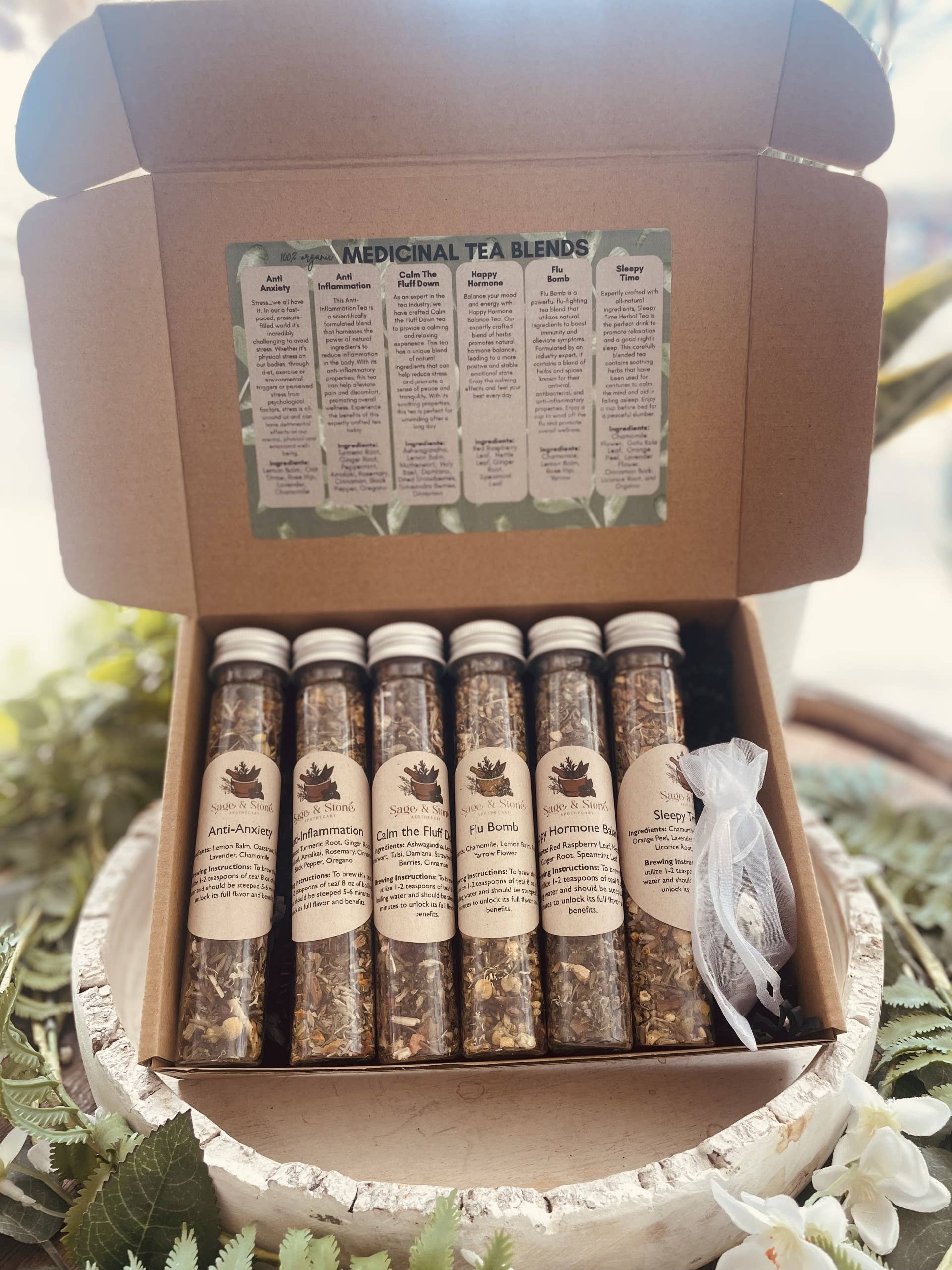Sage & Stone Apothecary – wholesale Löst te – Hälsa & Välbefinnande Teprovpaket4
