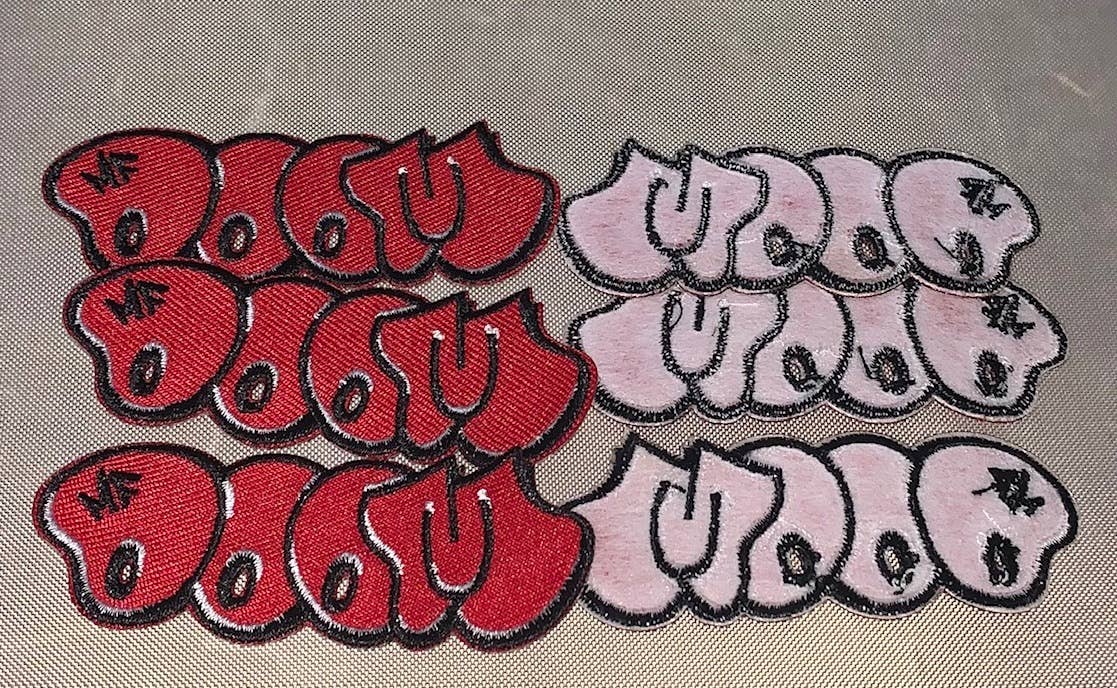 B-Side - Wholesale Patch - MF Doom Red Patch1