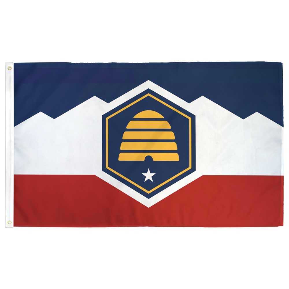 Flags For Good - Wholesale Flag - Utah Beehive Flag | New Utah State Flag0