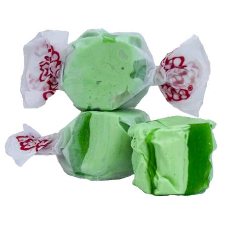 Green apple salt water taffy 2.5lb bag for wholesale by Taffy Town UK