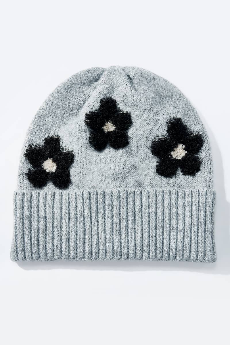 BYREN | ÉLINE L'ATELIER - Wholesale Beanie - Women's - Floral Wool Beanie MJ206SD11