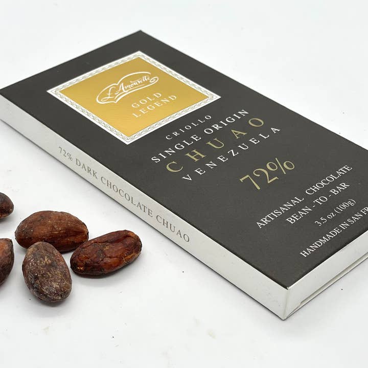 L'Amourette Chocolat - Wholesale Chocolate Bar - 72% Dark Chocolate Chuao Gold Legend