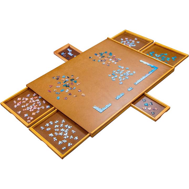 Jumbl - Wholesale Puzzle - Adult - 1500 Piece Puzzle Board, 27” x 35” Wooden Puzzle Table