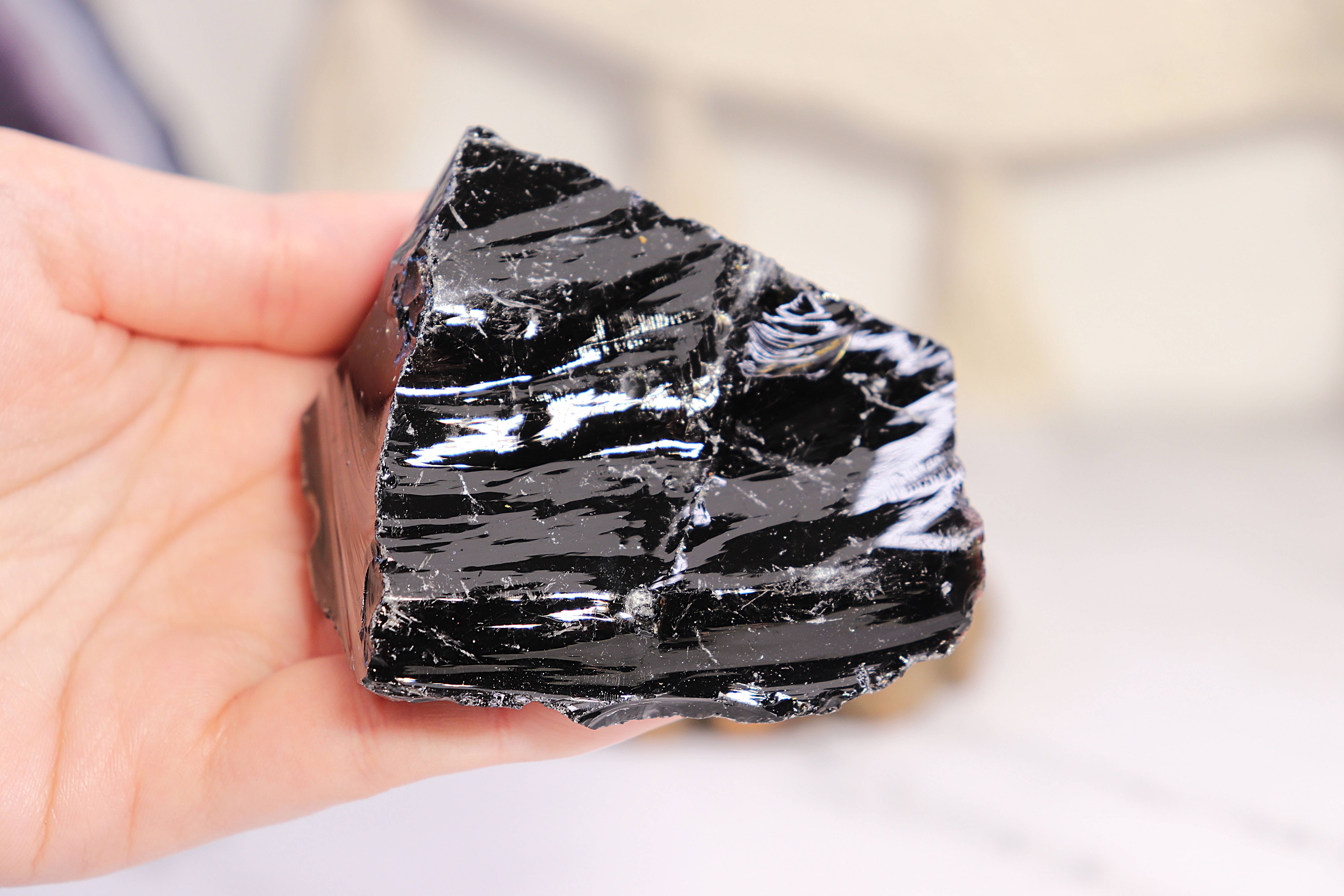 Natures Artifacts Inc – Porta-incenso por atacado – Suporte de vara obsidiana preta - Incenso Obsidiano Preto7