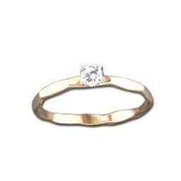 Bague à facettes en zircone cubique pour la vente par Mark Steel Jewelry