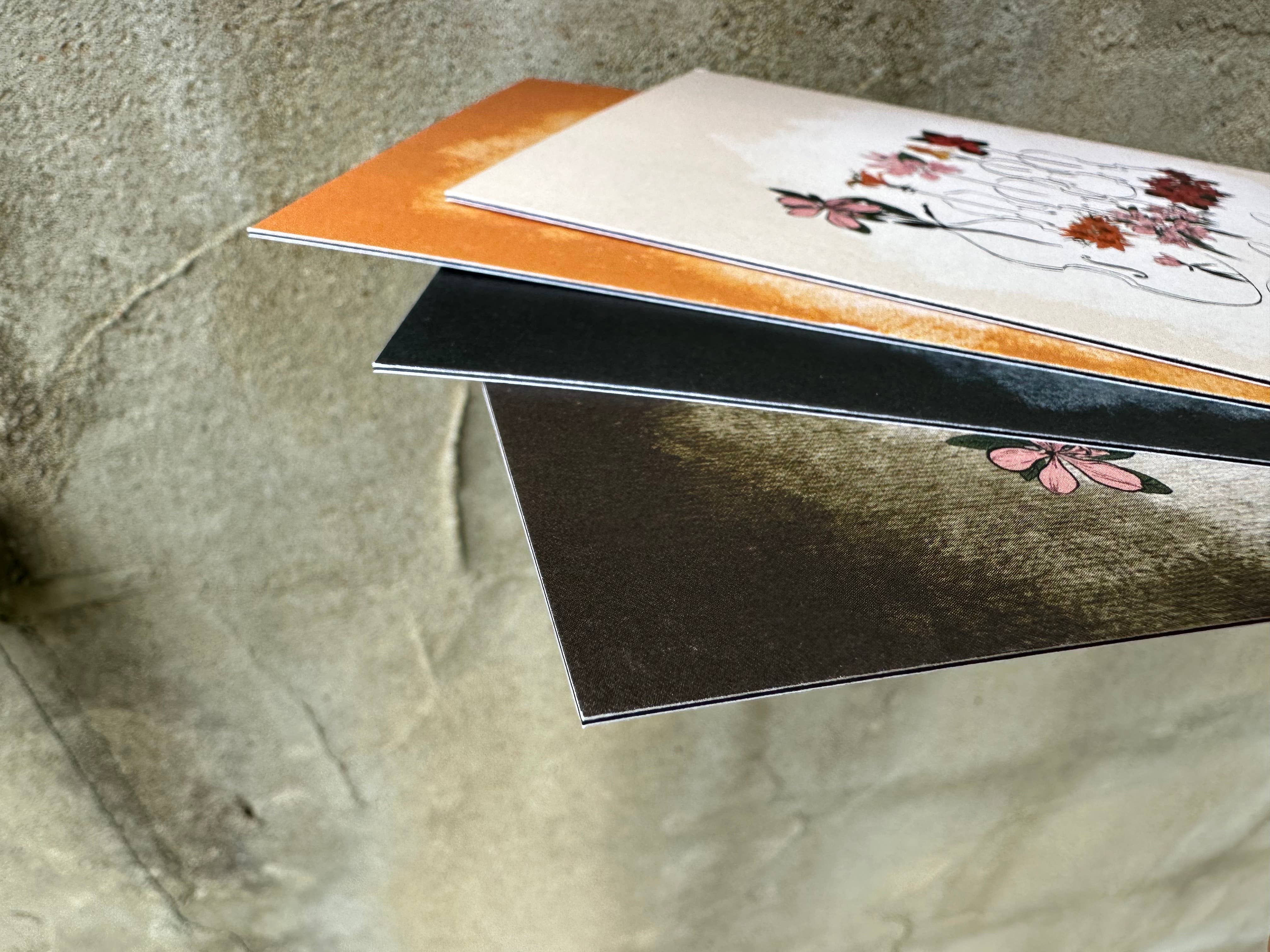 AVIVA TU LLC - Wholesale Stationery/Notecard Set - Notecards-Botanical Music Instruments23