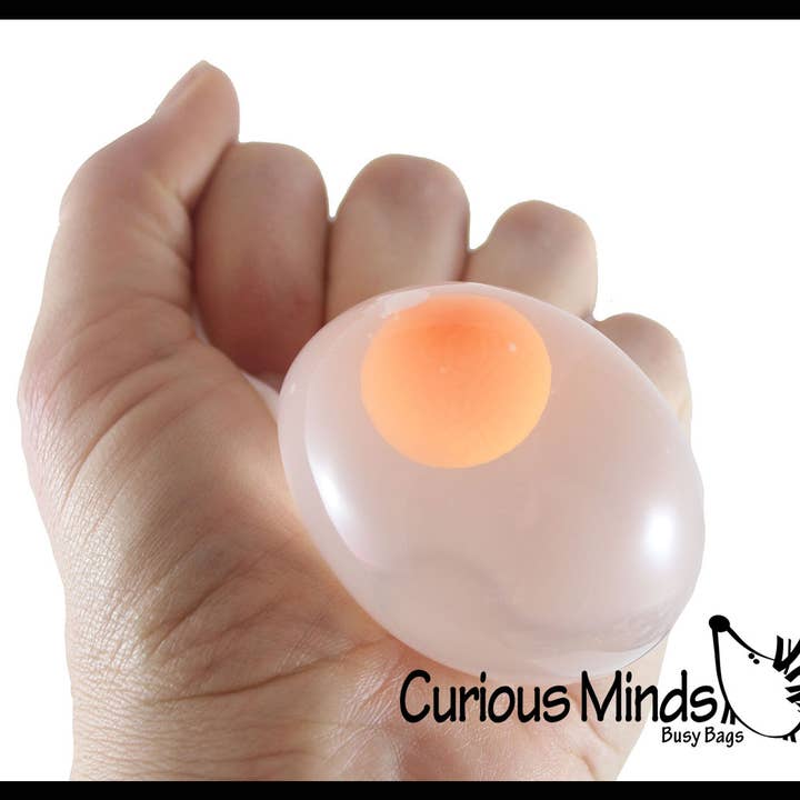 Curious Minds Toys - Wholesale Squishy Toy - Kids & Baby - 1 Egg Splat Ball - Water Filled Splat Stress Ball - Throw