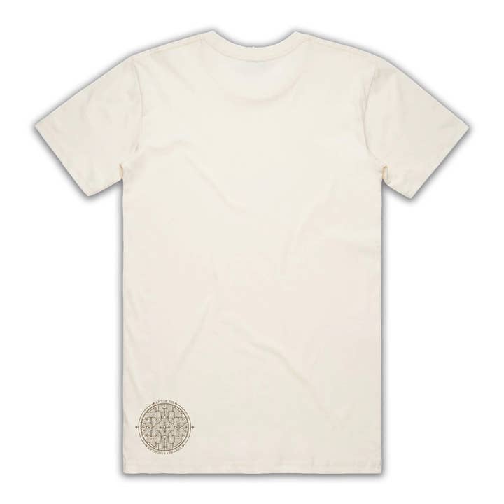Art of Zig - Wholesale Screen Printed T-Shirt - Unisex - SHIPIBO CIRCLE Natural White T-Shirt1