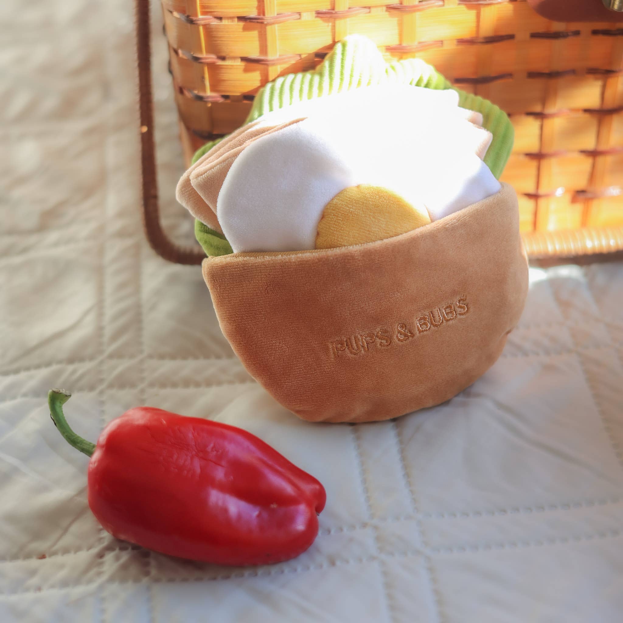 Pups & Bubs - Wholesale Pet Plush Toy - Dog - Pita Pocket Nosework Toy10