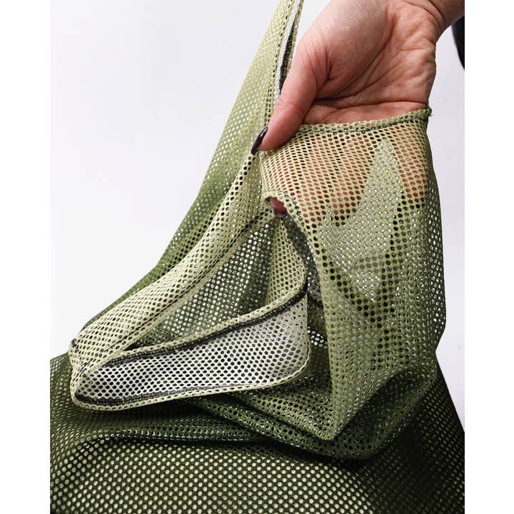 Arpe - Wholesale Grocery/Shopping Bag - Mesh Bag Olive Green4