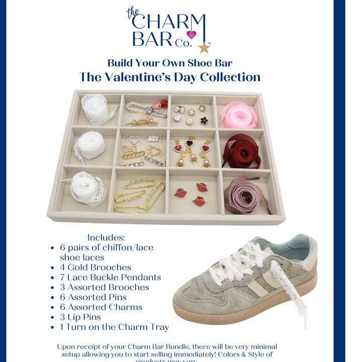 Schuh-Bar-Bundle | Valentinstagskollektion für den Großhandel von The Charm Bar Company