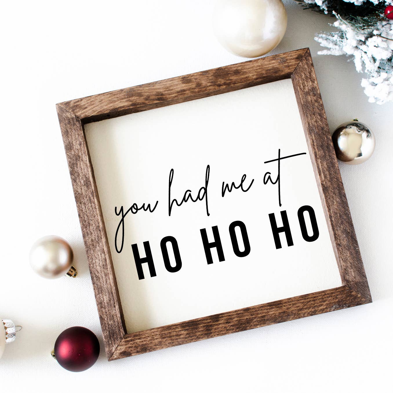 Charming Wood Home - Wholesale Wall Sign - You Had Me At Ho Ho Ho Funny Christmas Wood Sign1