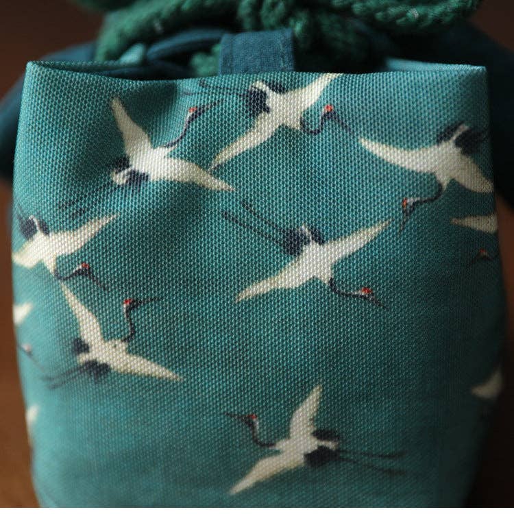Gohobi （We cover U.S. import duties） - Wholesale Storage Bag - Gohobi Birds Mountains Rivers Teaware Storage Travel Bag Shifuku28