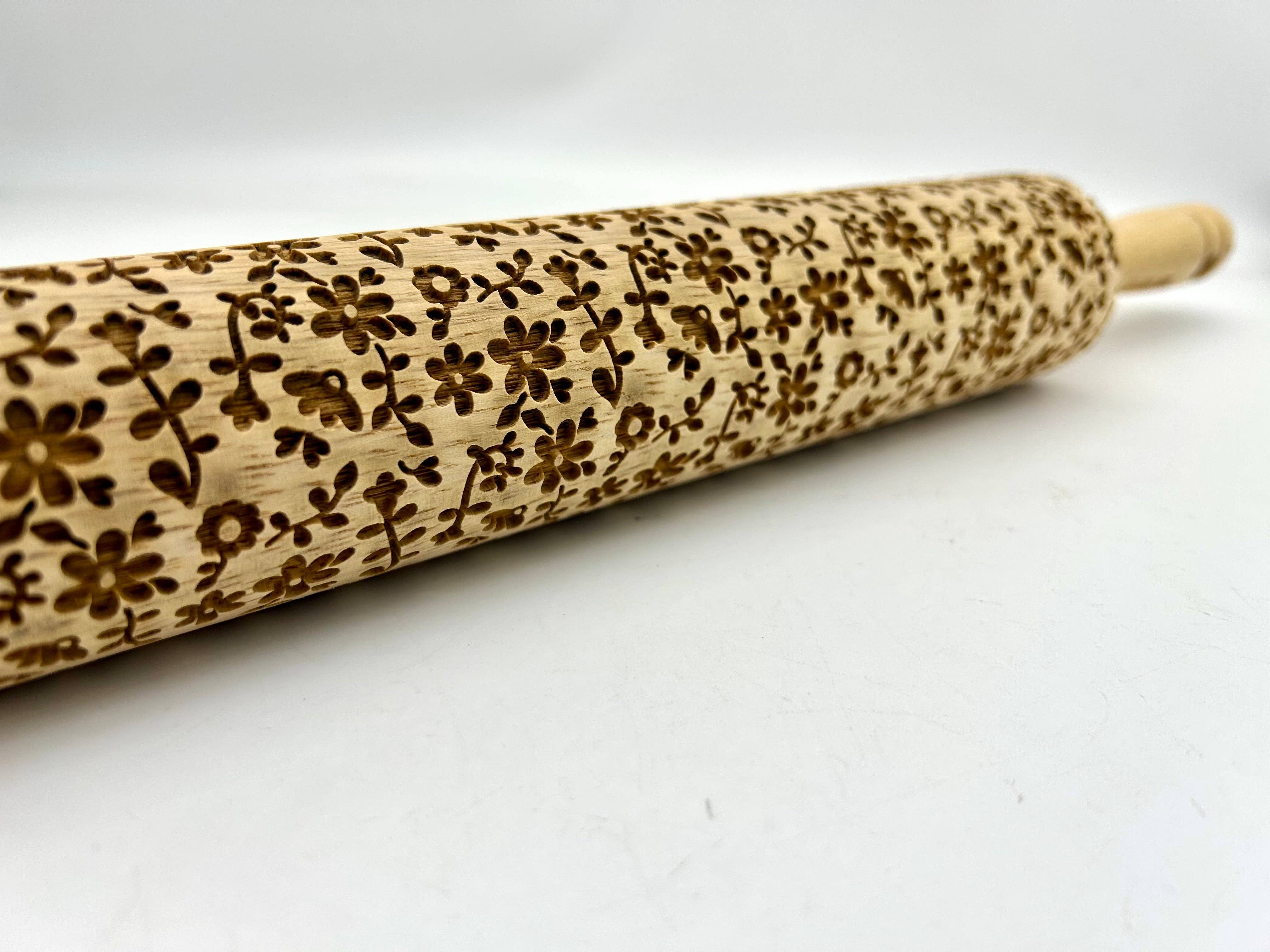 Sweet Rolling Pins – wholesale Rolling pin – Flourish Embossed Rolling Pin2