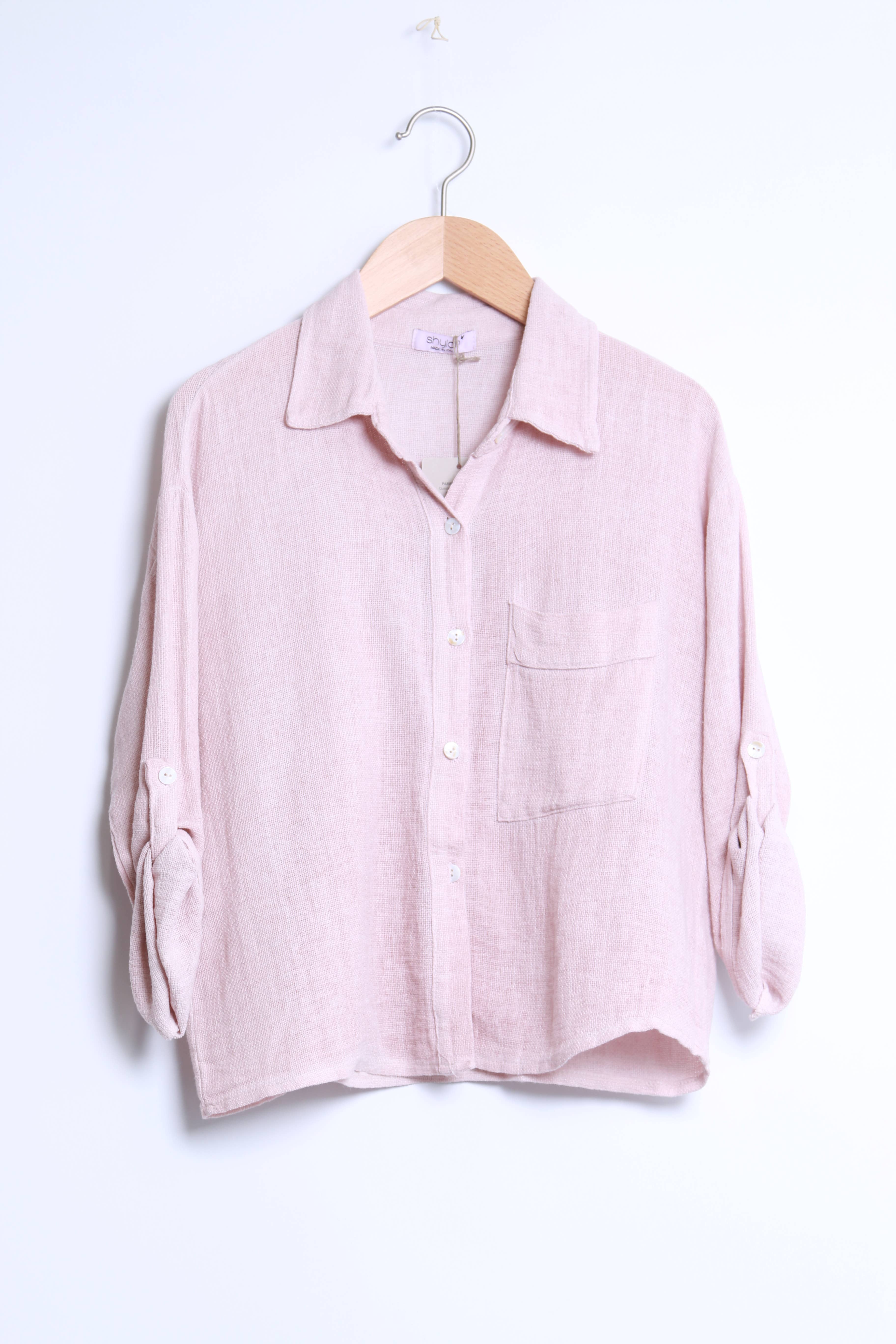 Shyloh - Wholesale Button Down Shirt - Women's - Linen cotton top 1578219