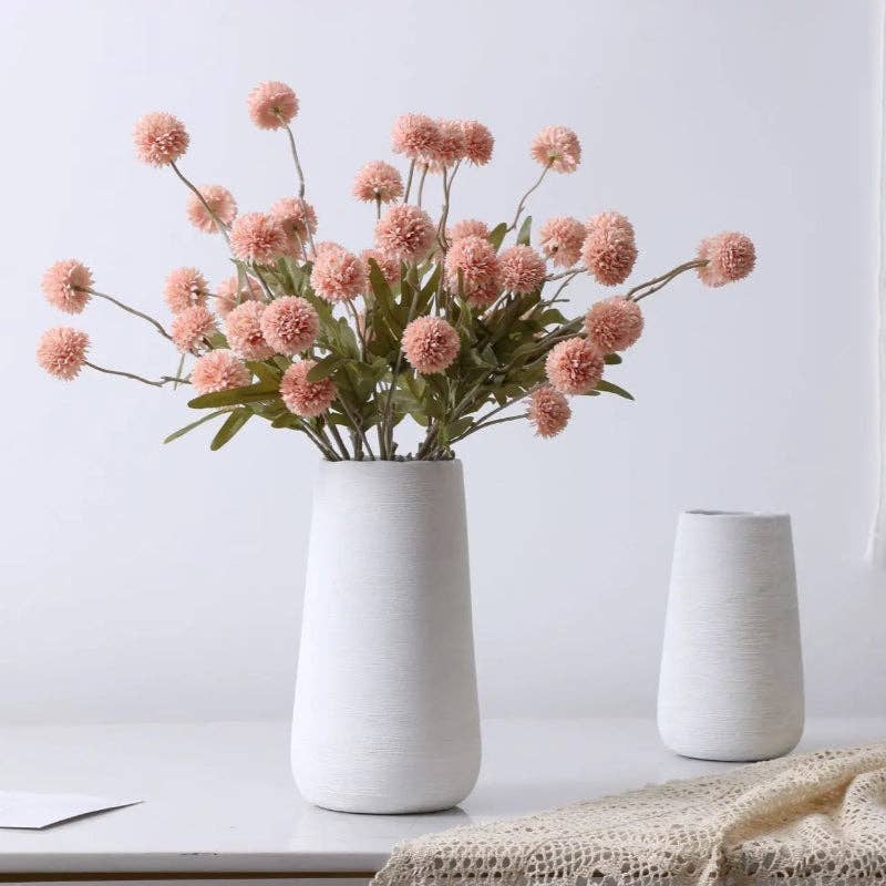Kiyo Home - Wholesale Artificial flowers - Artificial Dandelion Flowers Set of 6 | Flower Decor | Silk18
