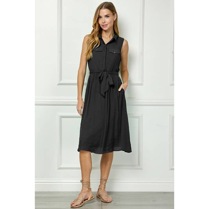 Winslow Collection - Wholesale Dress - Women's - TAILORED GAUZE SHIRT DRESS