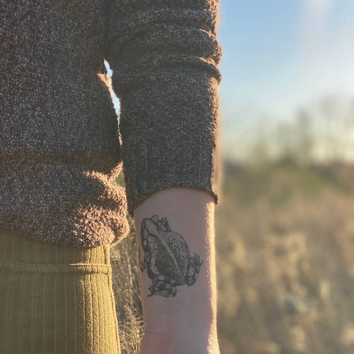 NatureTats - Wholesale Temporary Tattoo - Toad Temporary Tattoo