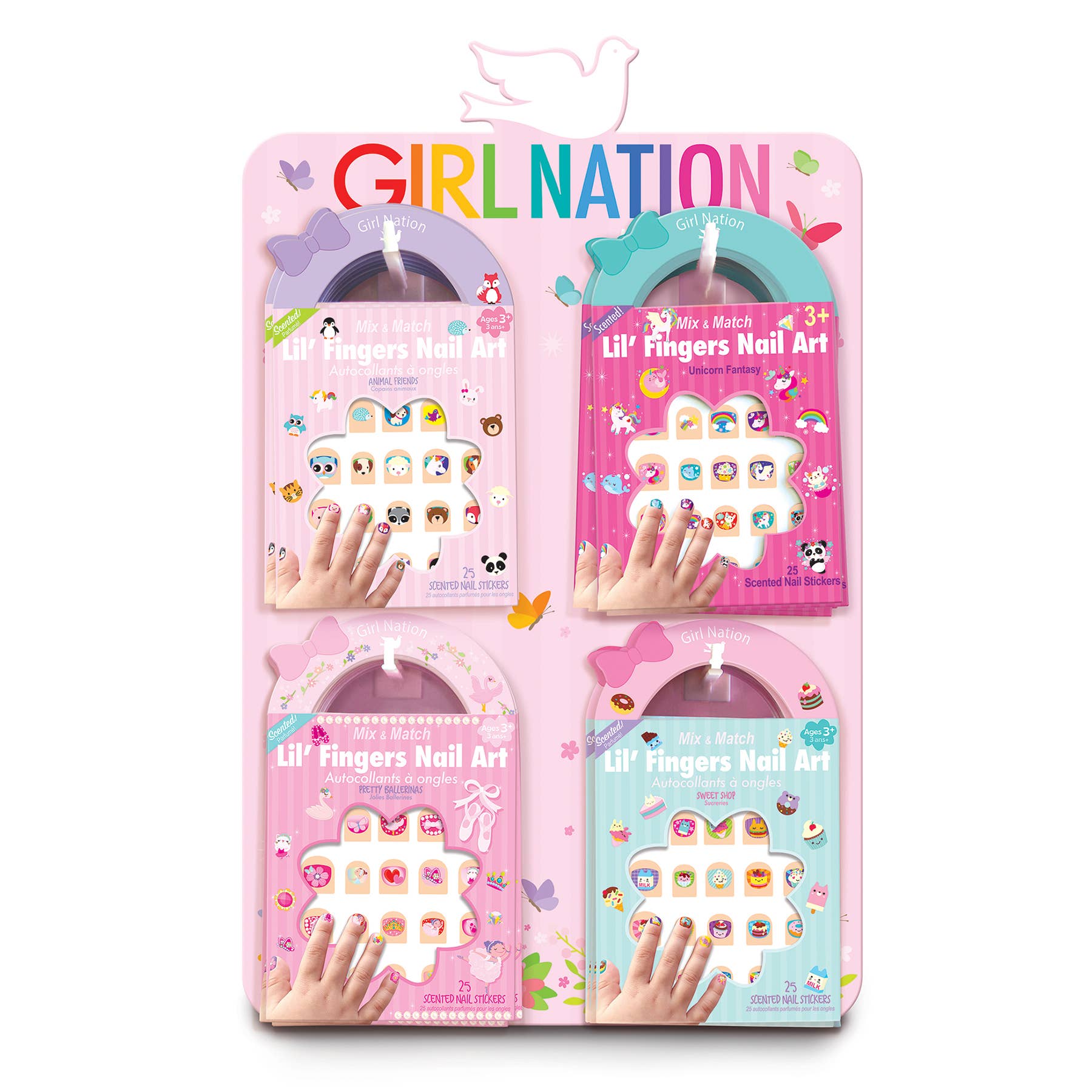 Girl Nation - Wholesale Nail Art/Decal - Lil' Fingers Nail Art Value Pack with Display12