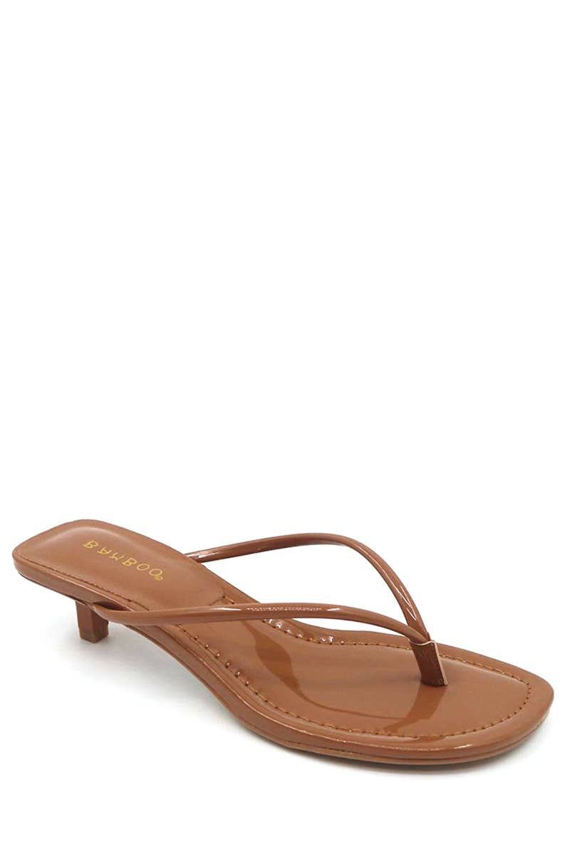 JOIA ACCESSORIES - Wholesale Sandals - Women's - FASHION THONG STRAP SLIP MINI HEEL, DAYLIGHT 01 124