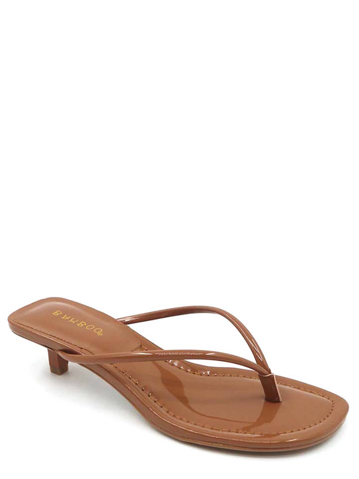 JOIA ACCESSORIES - Wholesale Sandals - Women's - FASHION THONG STRAP SLIP MINI HEEL, DAYLIGHT 01 124