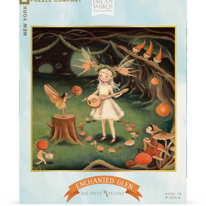 New York Puzzle Company - Vente Puzzle – adulte - Enchanted Glen - Puzzle de 500 pièces1