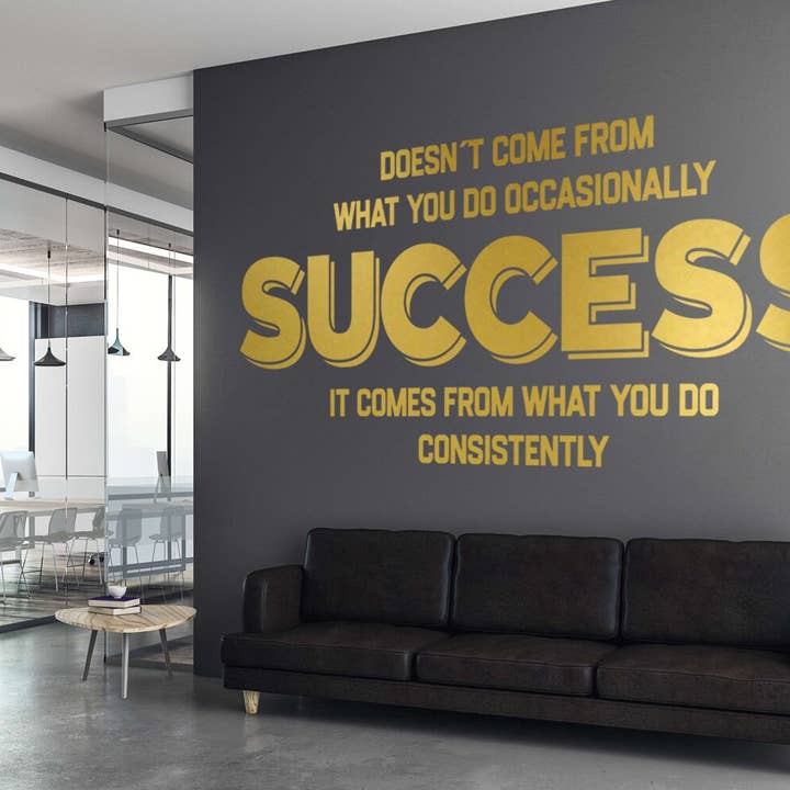 KUARKI - Wholesale Wall Decal/Stickers - Success Wall Decal, Office Wall Art, Office Decor3