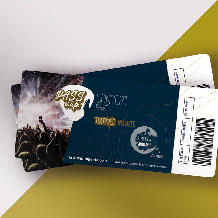 Verzoek om sponsor - concertkaartje voor wholesale door La vie en magenta