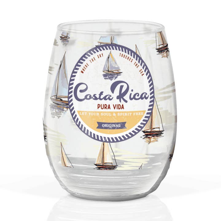 Custom Retro Sailing Glass Wine Glass Collection for wholesale by Matrix