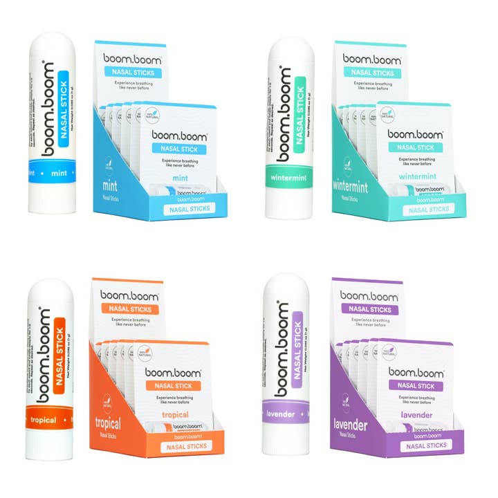 BoomBoom – wholesale Näsvård – Nässpray - Blandning (24 enheter)