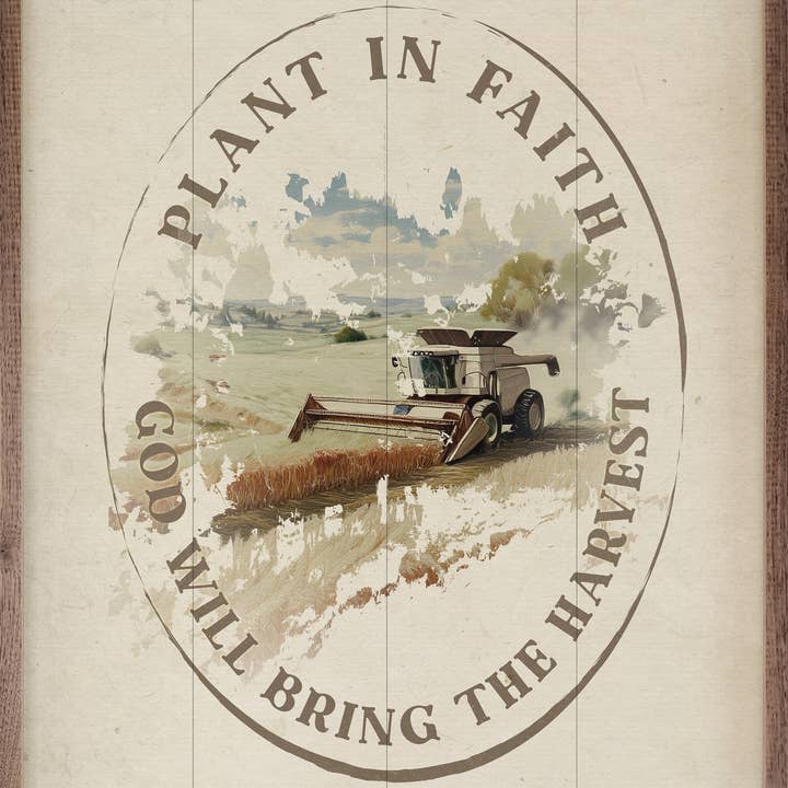 Kendrick Home - Wholesale Wood Wall Art - Plant In Faith Combine