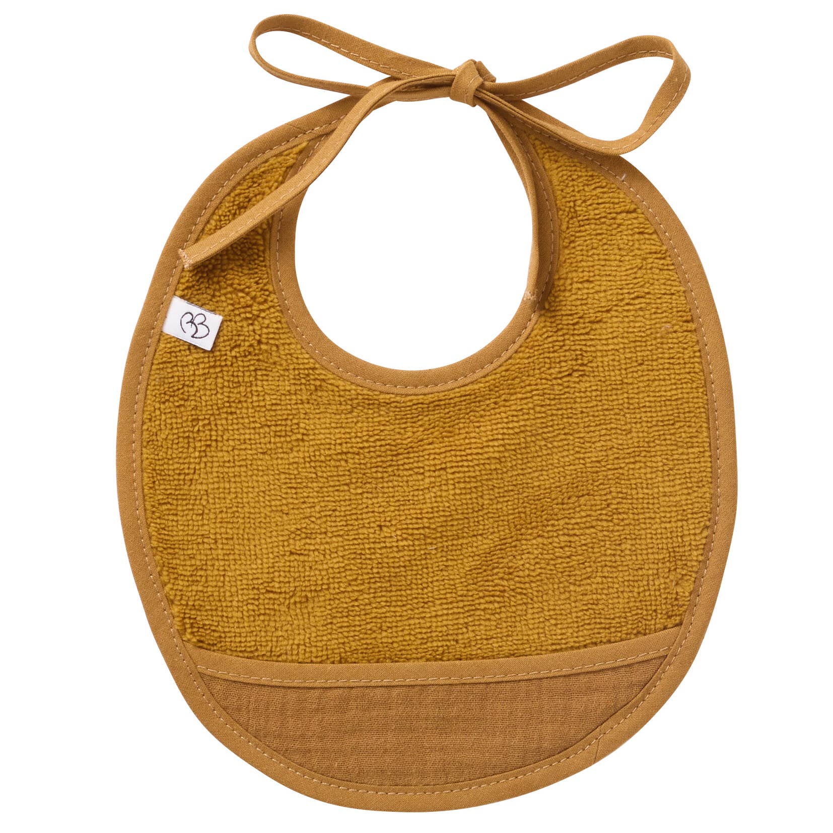 BB&Co - Wholesale Bib - Baby - Two-material newborn bib - Havana