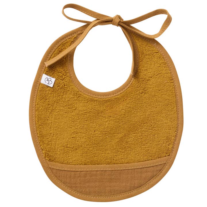 BB&Co - Wholesale Bib - Baby - Two-material newborn bib - Havana0