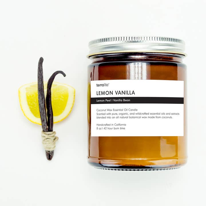 LEMON VAINILLA - vela de aceite esencial para venta al por mayor de Terralite