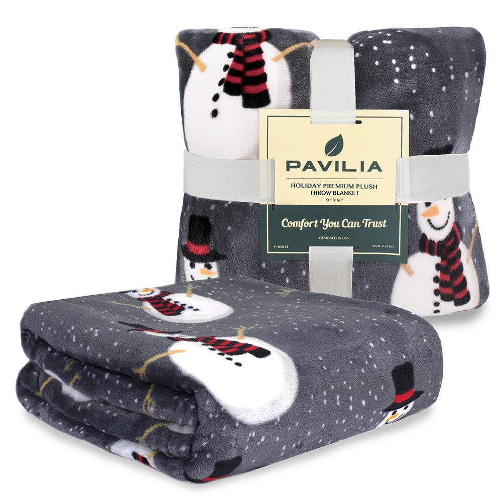 Pavilia – wholesale Prydnadsfilt – Pavilia julfleecefilt med säsongsmotiv30