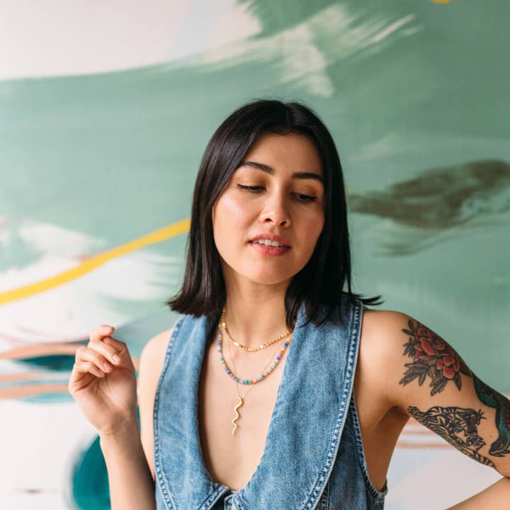 Crafts & Love - Vente Colliers à pendentif - Collier long serpent2