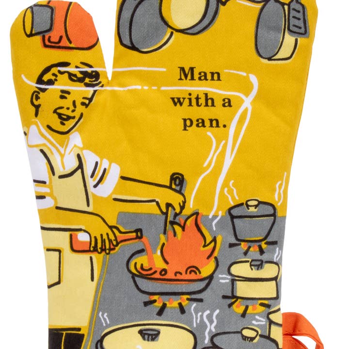 Incognito - Wholesale Oven Mitt/Pot Holder - Man With A Pan Oven Mitt