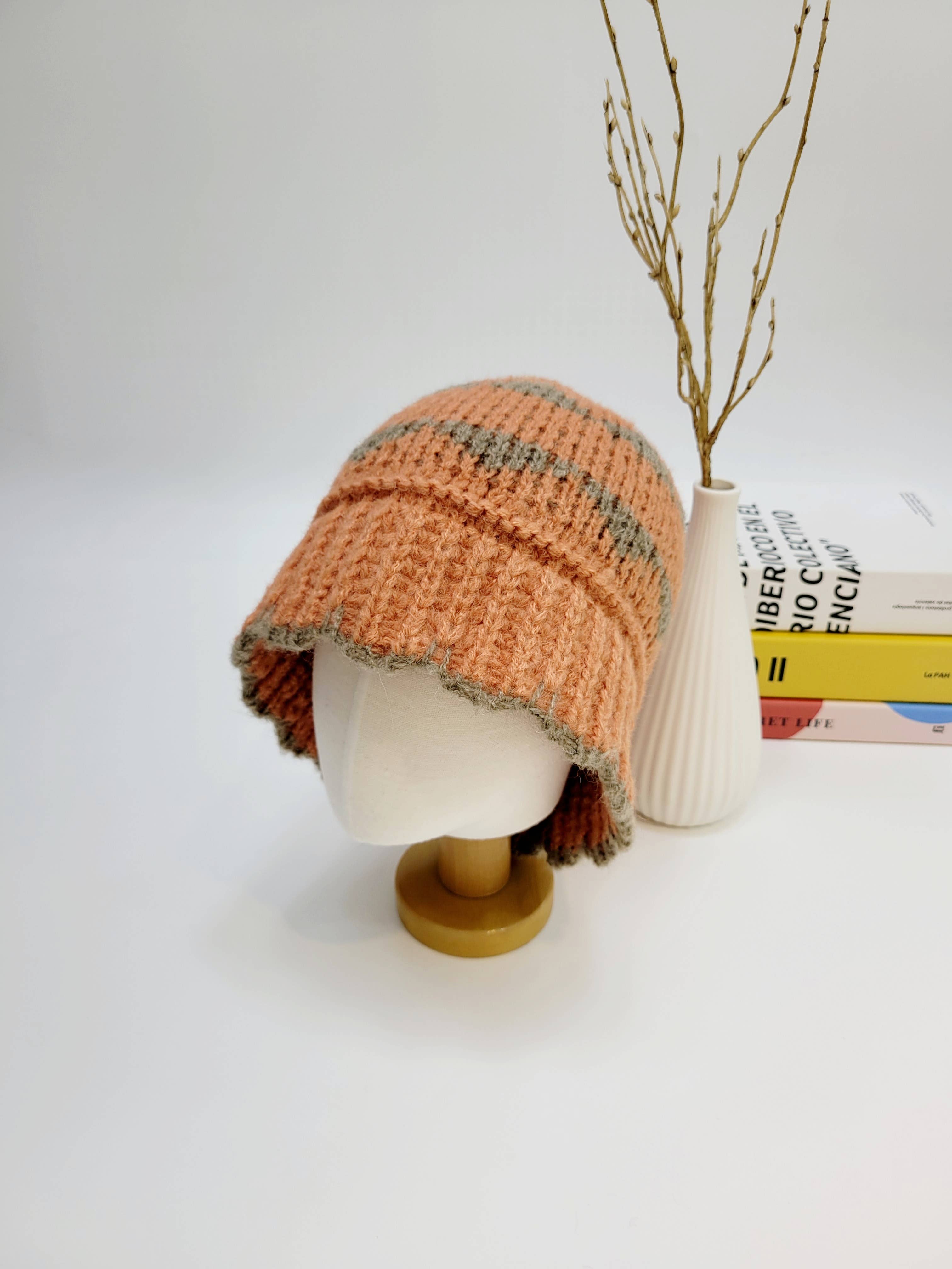 Comfortarians – Engroshandel Bucket hat - Dame – Alpaca strikket spandhue, Premium blød og varm vinterhue12