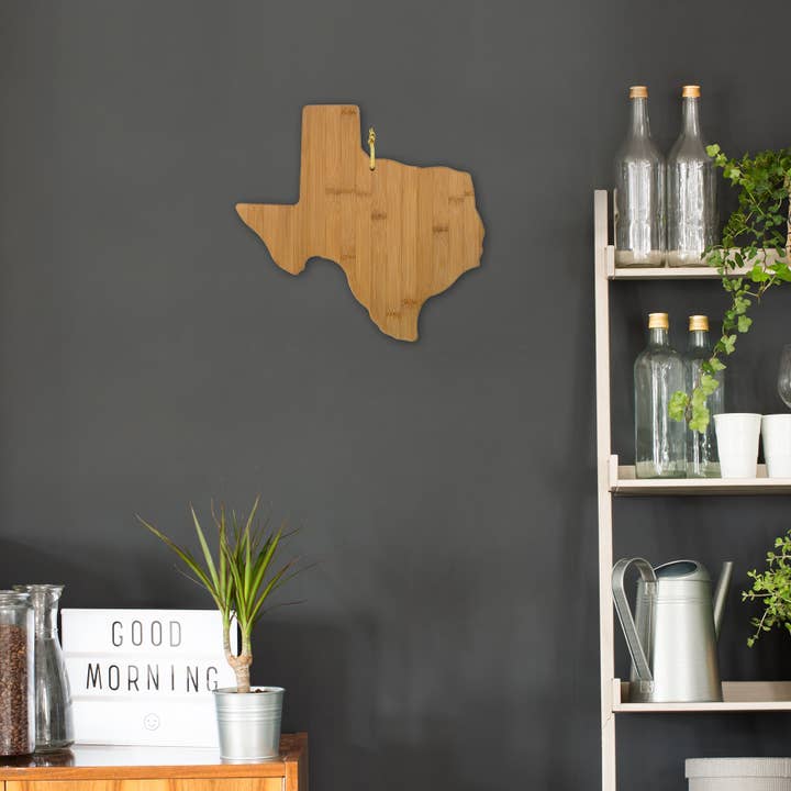 Totally Bamboo - Wholesale Cutting Board - Texas State-Shaped Bamboo Serving & Cutting Board3