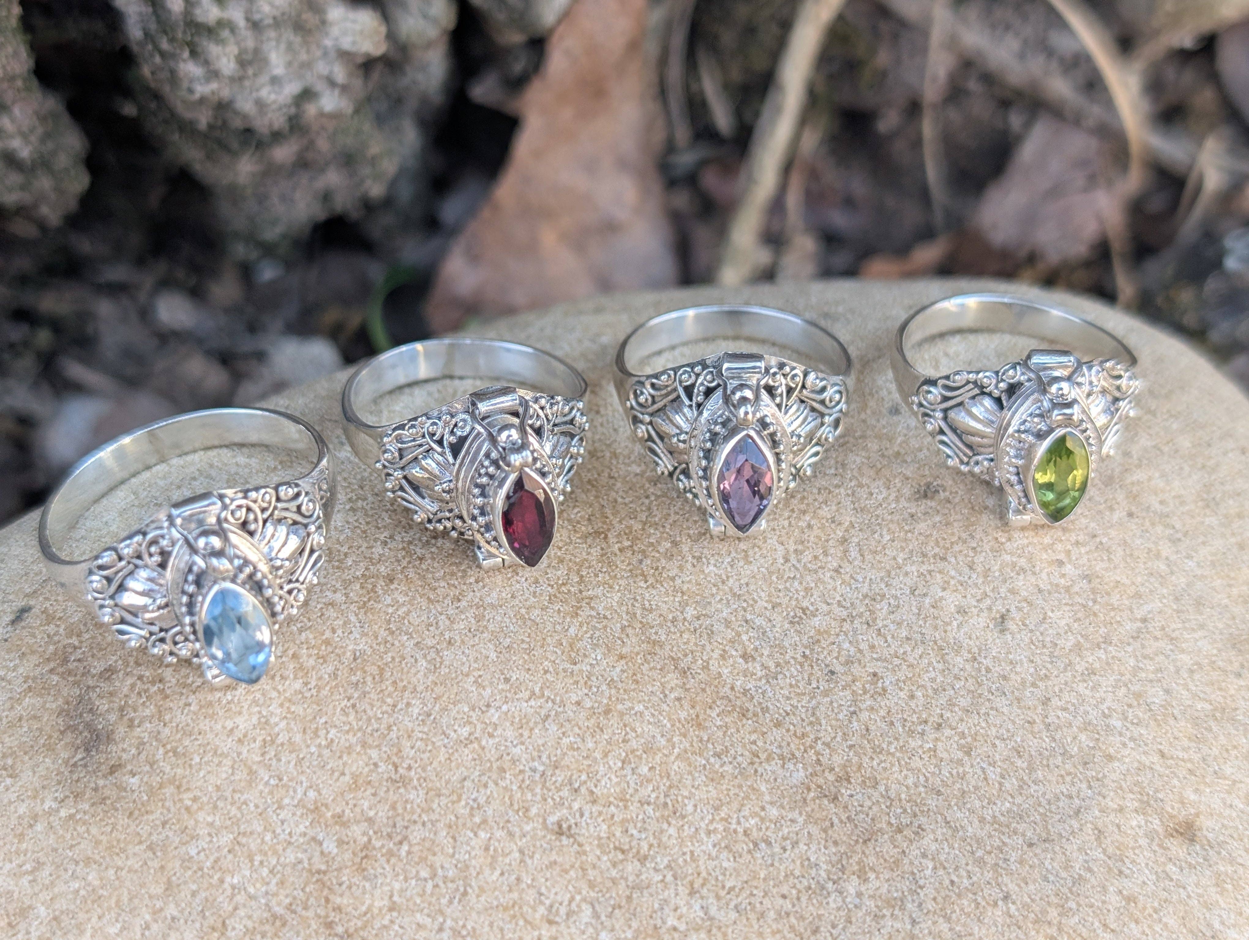 Silver Insanity – Engroshandel Statementring – Markisefacetteret ædelsten sterling sølv gift ring9