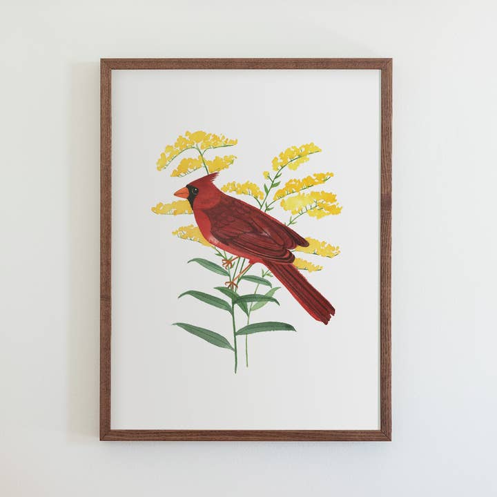 Kentucky Northern Cardinal Print for wholesale by 50 States of Beauty