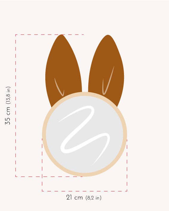 ateliersolelh - Wholesale Wall Mirror - big mirror caramel rabbit3