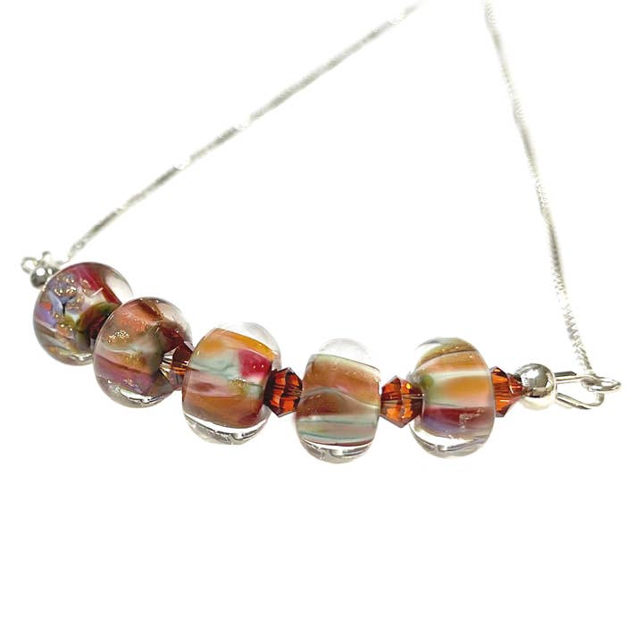 Cathedral Window 5 mini-kralenketting of Bolo-armband voor wholesale door Beach Memories® Glassworks