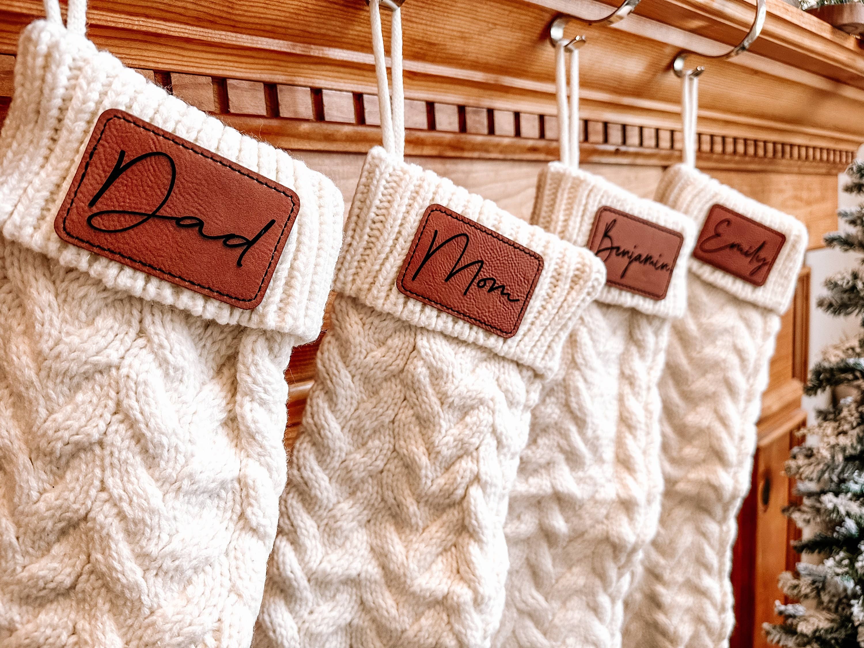 Hudson Valley Makers Co. - Wholesale Holiday Stocking - Personalized Cable Knit Stockings For Christmas, Stockings W4