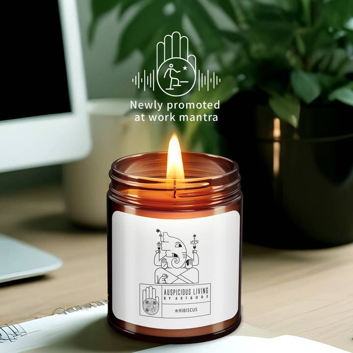 Mantra Blessing Candle for New Beginnings / Promotion - Gift for wholesale by Art&Ode