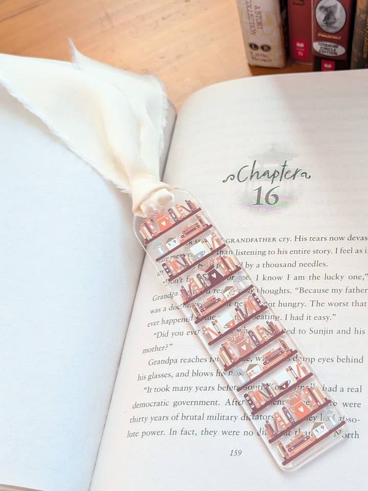 Classic Bookshelf Bookmark for wholesale by Elegance Create