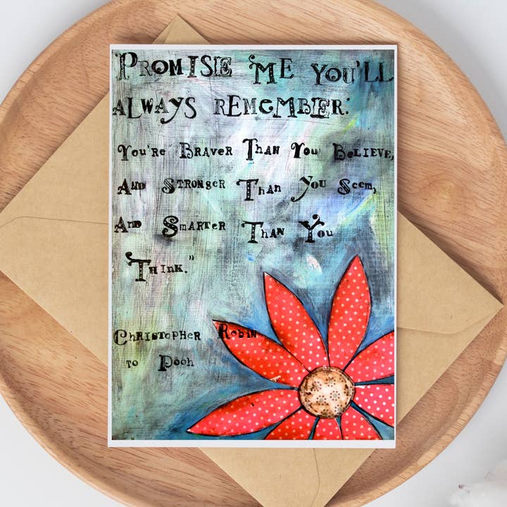 Carte de vœux « Promets-moi » pour la vente par The Art of Kristen Feighery