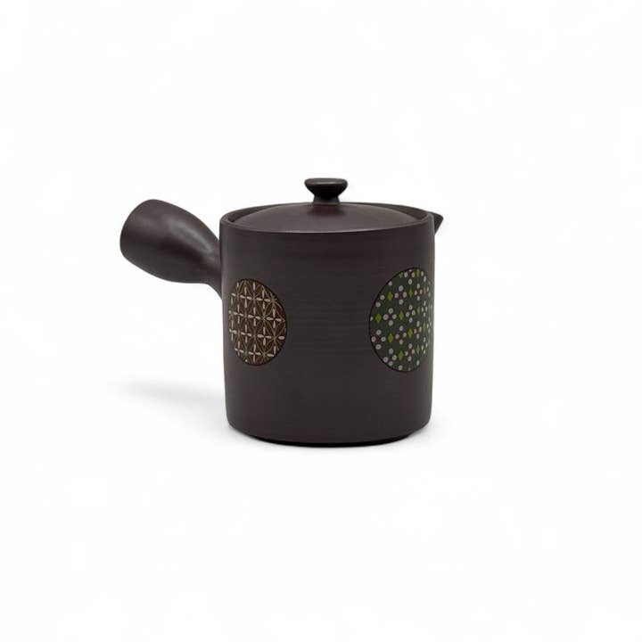 Inoue Tea - Wholesale Tea Pot - Kiritate Yuzen Banko-yaki Mini Kyusu - Japanese Mini Teapot5