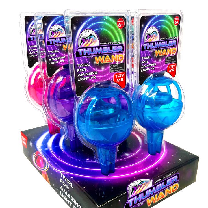 Top Secret Toys - Wholesale Fidget Toy - Kids - Thumbler® Wand 4 Color Assortment