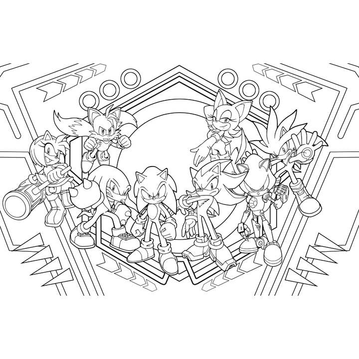 Insight Editions - #1 Pop Culture Publisher - Wholesale Coloring & Activity Book - Adult - Sonic the Hedgehog: The Official Adult Coloring Book2